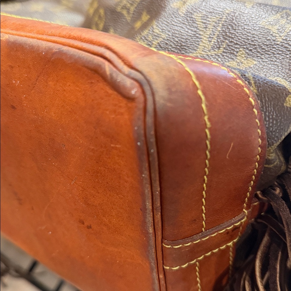 Louis Vuitton Brown Monogram Fringe Bucket Hobo - Picture 11 of 16